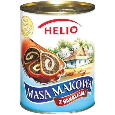 HELIO Fertige MASA MAKOWA mit Rosinen & Orangenschalen 850g