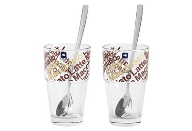 Leonardo Cafe Latte Set SOLO 4 pièces 410 ml brun
