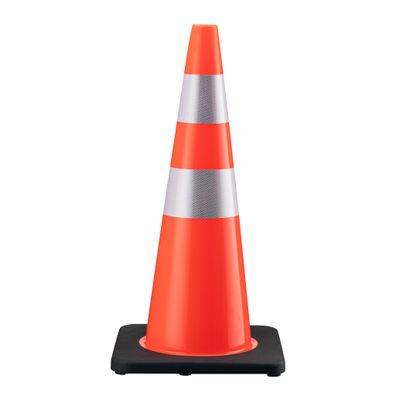 Wiltec Verkehrskegel 70cm Gummi Leitkegel Pylon Straße Warnkegel Verkehrshütchen