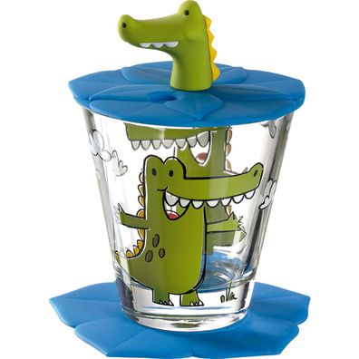 Set à boire enfant 3 pièces crocodile
