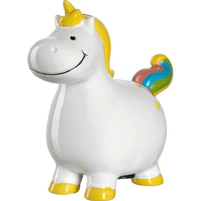 Tirelire Licorne, hauteur 140 mm, longueur 155 mm, largeur 75 mm