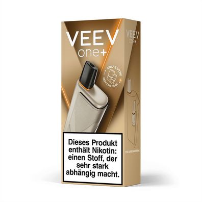 VEEV one+ PLUS Vape Kit E-Zigaretten Akku Pod-System Moonlight GOLD