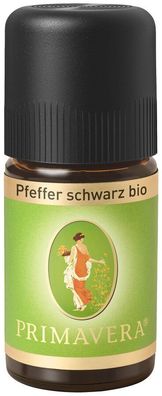 3x Primavera Pfeffer schwarz bio Ätherisches Öl 5ml