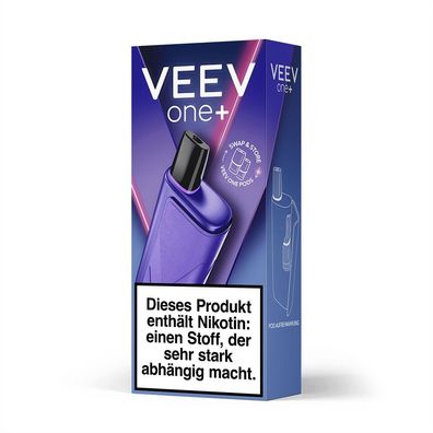 VEEV one+ PLUS Vape Kit E-Zigaretten Akku Pod-System Starlit PURPLE