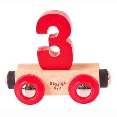 Buchstabenzug bunt Zahl "3"