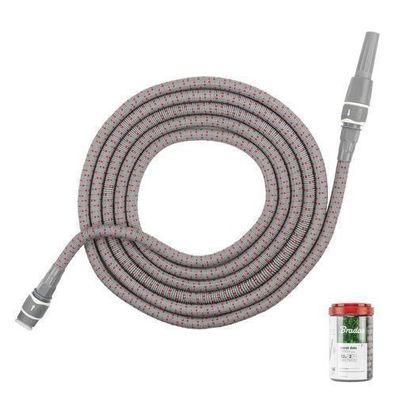 Flexibler Gartenschlauch 12m SECRET DOTS Set mit Sprühdüse Schnellkupplungen 1/2 3/4
