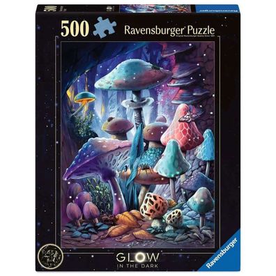 Puzzle Glow In The Dark - Pilze Im Mondschein (500 Teile)