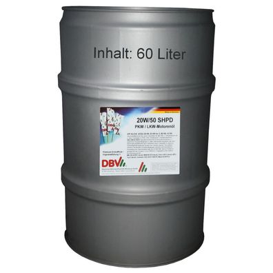 DBV 20W/50 SHPD 60-Liter-Fass