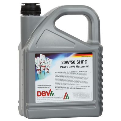 DBV 20W/50 SHPD 4 x 5-Liter-Kanne