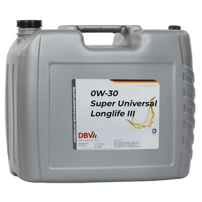DBV 0W-30 Super-Universal Longlife III 20-Liter-Kanister
