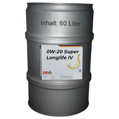 DBV 0W-20 Super Longlife IV 508.00/509.00 60-Liter-Fass