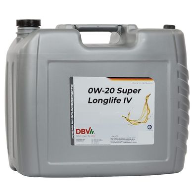 DBV 0W-20 Super Longlife IV 508.00/509.00 20-Liter-Kanister