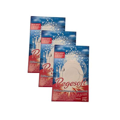 Regesoft grob 3x2 kg Regeneriersalz Spezialsalz Spülmaschinensalz