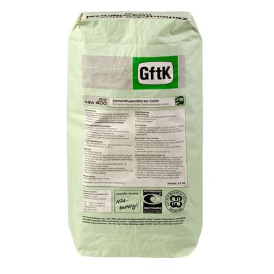vdw 400 plus ZementfugenMörtel 25kg