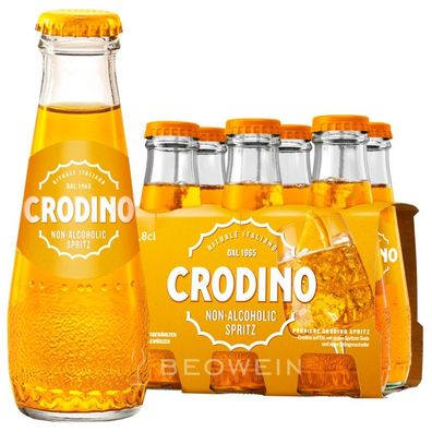 Crodino Biondo alkoholfreier Bitteraperitif 6x9,8 cl