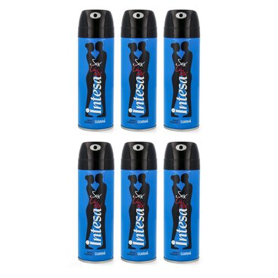 Intesa Unisex Guarana Deodorant 6 x 125 ml