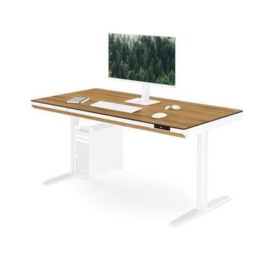 Elektrischer Sit-Stand-Schreibtisch mit Schublade und kabellosem Qi-Ladegerät 1400 mm