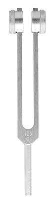 Stimmgabel 128 Hz Grundton C Aluminium 21,5 cm gewichtet Phonophorese