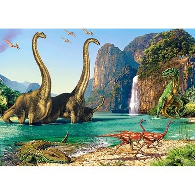 Castorland Puzzle Welt der Dinosaurier 60 Teile