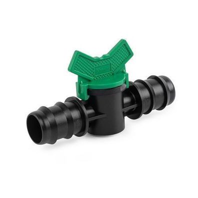 Absperrhahn Kugelhahn 25mm 2x Steckverbinder PE Rohr Gartenbewässerung Absperrventil