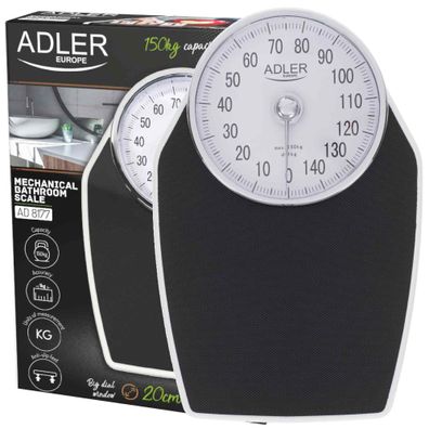 Adler AD8177 Mechanische Personenwaage bis 150 kg analog rutschfest