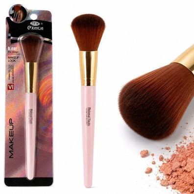 Make-up-Pinsel für Rouge, Bronzer, losen Puder und Mineral-Foundation in Rosa