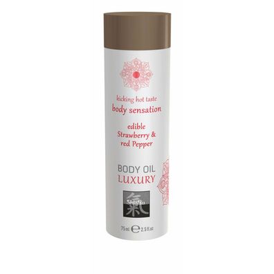 Shiatsu Edible body oil Strawberry & Red Pepper 75ml