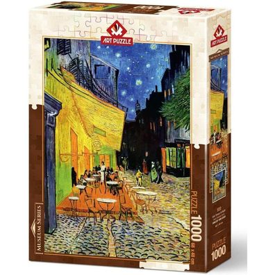 ART PUZZLE Puzzle Terrassencafé bei Nacht 1000 Teile