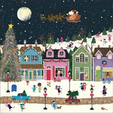 Galison Quadratisches Puzzle Winter Wonderland 500 Teile