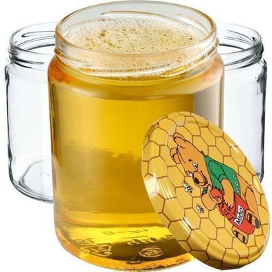 KADAX Weckgläser 540 ml, Einmachglas zum Einlegen, Winnie Puuh / 8 Stück