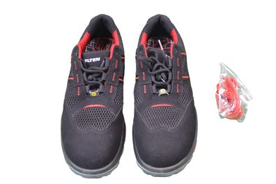 ELTEN Motion Air ESD S1 Sicherheitsschuhe Gr. 44 Schwarz-Rot
