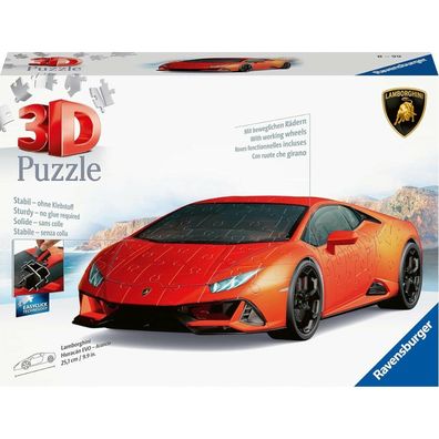 3D Puzzle Lamborghini Huracán EVO - Arancio (156 Teile)