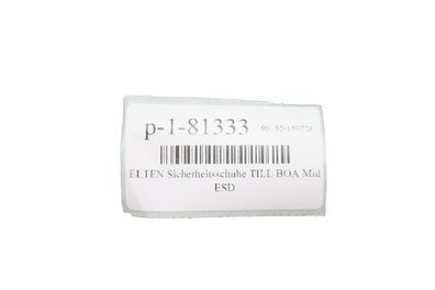 ELTEN Sicherheitsschuhe TILL BOA Mid ESD S3 Leder Schwarz Rot Größe 38