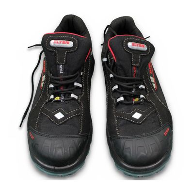 ELTEN SENEX Pro ESD S3 Sicherheitshalbschuhe Herren Gr. 47 Schwarz Rot leicht
