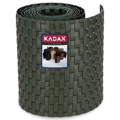 KADAX Zaunband aus Technorattan, 19 x 255 cm, 10 Farben, Grün