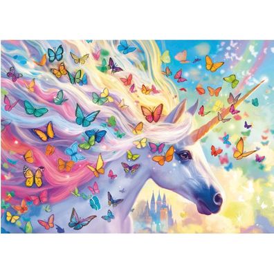 EDUCA Puzzle Regenbogen-Einhorn 500 Stück