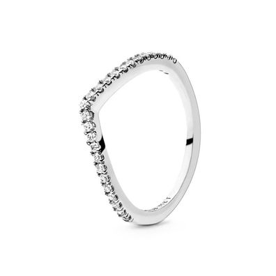 Glitzernder Silberring 196316EN - Kreislauf: 58 mm