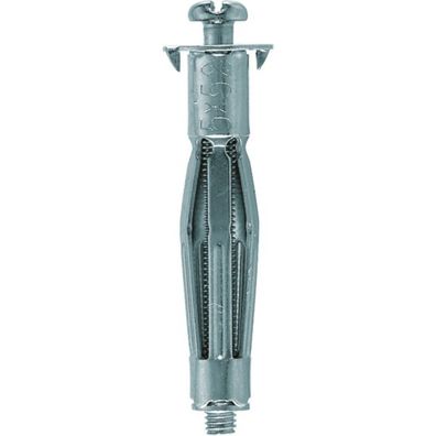 fischer Hohlraum-Metalldübel HM 4x46 S B (silber, 20 Stück, mit Schraube)