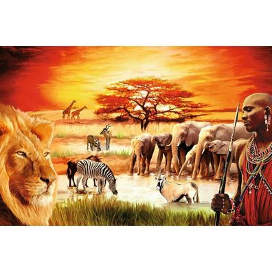 Ravensburger Puzzle Savanne - Stolze Maasai 3000 Teile