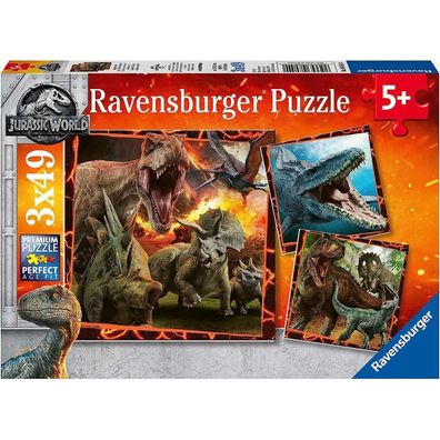 Ravensburger Puzzle Jurassic World: Der Instinkt des Jägers 3x49 Teile