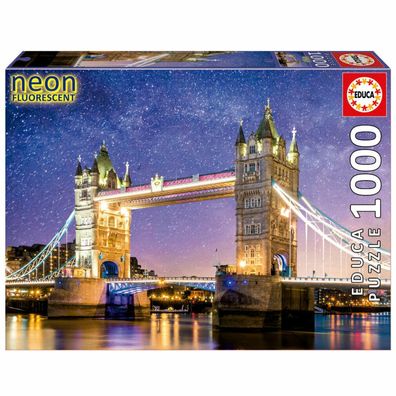Tower Bridge, London Neon-Puzzle 1000Stück