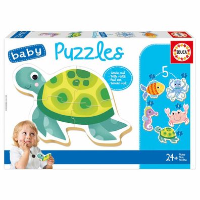 Wassertiere Puzzle 2-5tlg