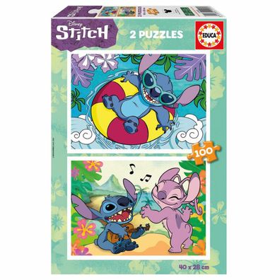 Disney Stitch-Puzzle 2x100Stück