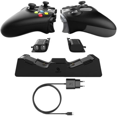 Capcy Ladestation + 2x Akku Ladedock Docking für XBOX ONE Wireless Controller