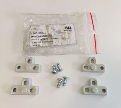 Bopla Euromas Wandlaschen, 22 x 35 x 7,2 mm 22010000 (4 Stück)