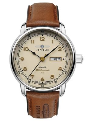 Zeppelin Herrenuhr Automatik 100 Jahre Méditerranée 9664-5
