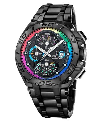Festina Herrenuhr Chronograph Chrono Bike Limited Ed. Schwarz/Bunt F20761/1