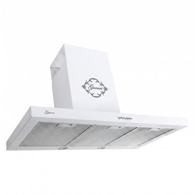 Gurari GCH F 461 WH 9 N Dunstabzugshaube 90 cm 1000 m³/h Weiß Flachpaneel Wandhaube