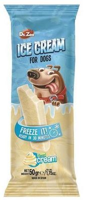 Dr. Zoo Hundeeis „Cream“ 50 g - Sahne