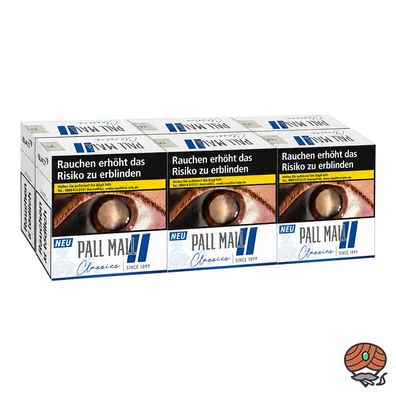 Pall Mall Classics Blue / Blau Zigaretten King Box 6x41 Stück = 1 Stange